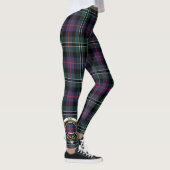 Scotstee Clan Rose Jagd Modernes Wappen Tartan Leggings (Rechts)