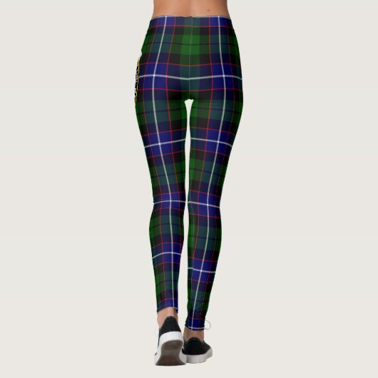Scotstee Clan Russell Wappen Tartan Women Leggings (Rückseite)