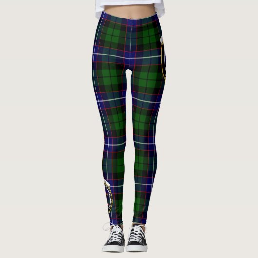 Scotstee Clan Russell Wappen Tartan Women Leggings (Vorderseite)