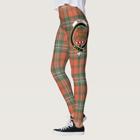 Scotstee Clan Scott Ancient Wappen Tartan Women Leggings (Links)