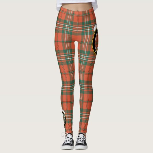 Scotstee Clan Scott Ancient Wappen Tartan Women Leggings (Vorderseite)