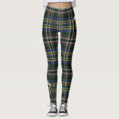 Scotstee Clan Scott Green Modern Wappen Tartan Leggings (Vorderseite)