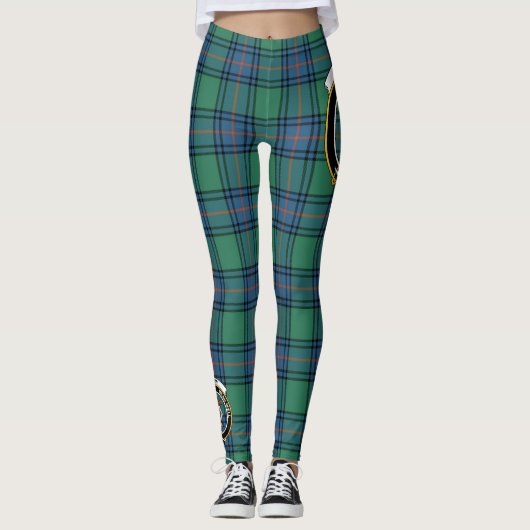 Scotstee Clan Shaw Ancient Wappen Tartan Women Leggings (Vorderseite)