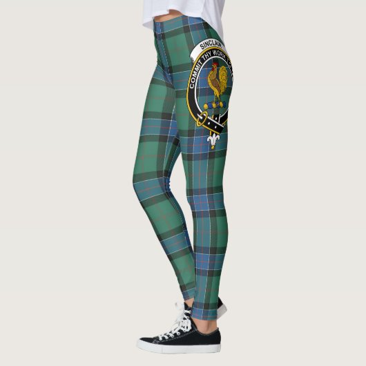 Scotstee Clan Sinclair Jagd Altes Wappen Tarta Leggings (Links)