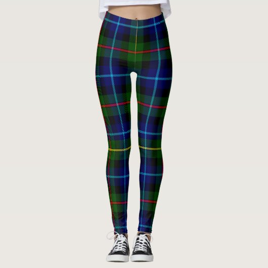 Scotstee Clan Smith Modern Tartan Frauen Leggings (Vorderseite)