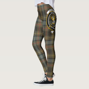 Scotstee Clan Stewart Hunting Weathered Wappen Leggings