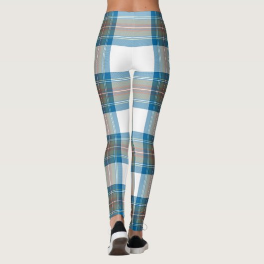 Scotstee Clan Stewart Mute Blue Tartan Women Leggings (Rückseite)