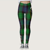 Scotstee Clan Stewart Old Modern Wappen Tartan Leggings (Vorderseite)