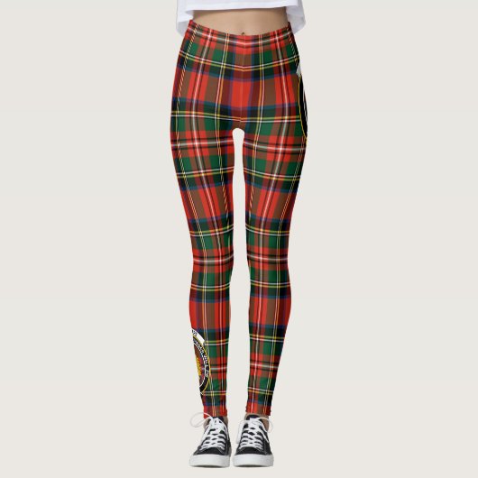 Scotstee Clan Stewart Stuart von Bute Wappen Tarta Leggings (Vorderseite)