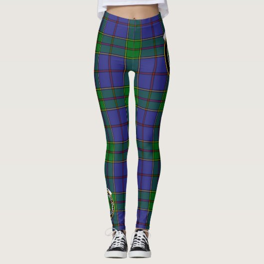 Scotstee Clan Strachan Wappen Tartan Women Legging Leggings (Vorderseite)