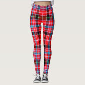 Scotstee Clan Straiton Tartan Frauen Leggings (Vorderseite)