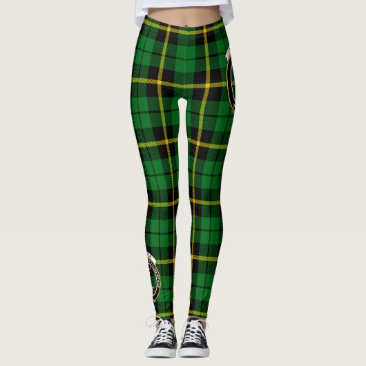 Scotstee Clan Wallace Junting Wappen Tartan Women Leggings (Vorderseite)