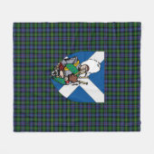 Scott Baillie Hunting Tartan Kariert Fleecedecke (Vorderseite (Horizontal))