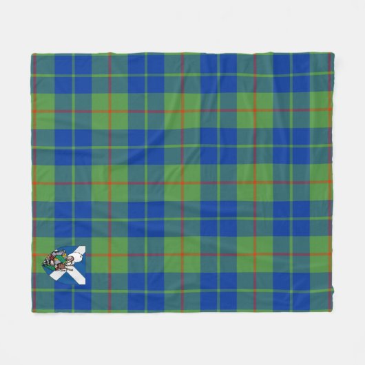 Scott Barclay Junting Ancient Tartan Kariert Fleecedecke (Vorderseite (Horizontal))