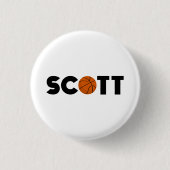 Scott Basketball Button (Vorderseite)
