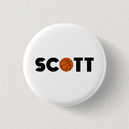 Scott Basketball Button (Vorderseite)