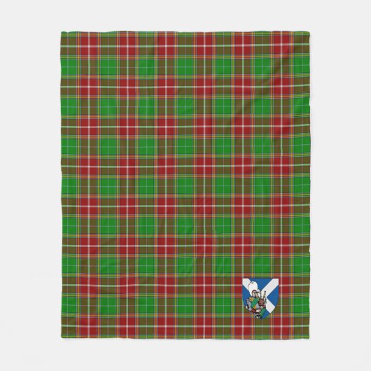 Scott Baxter Modern Tartan Kariert Fleecedecke (Vorderseite)