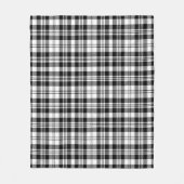 Scott Black - White Modern Kariert Fleecedecke (Vorderseite)