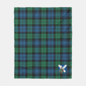 Scott Blackwatch Ancient Tartan Kariert Fleecedecke (Vorderseite)
