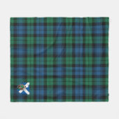 Scott Blackwatch Ancient Tartan Kariert Fleecedecke (Vorderseite (Horizontal))