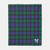 Scott Blackwatch Modern Tartan Kariert Fleecedecke (Vorderseite)