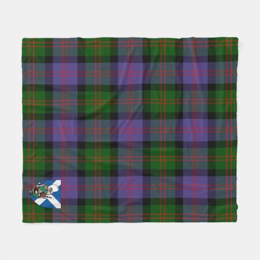 Scott Blair Modern Tartan Kariert Fleecedecke (Vorderseite (Horizontal))
