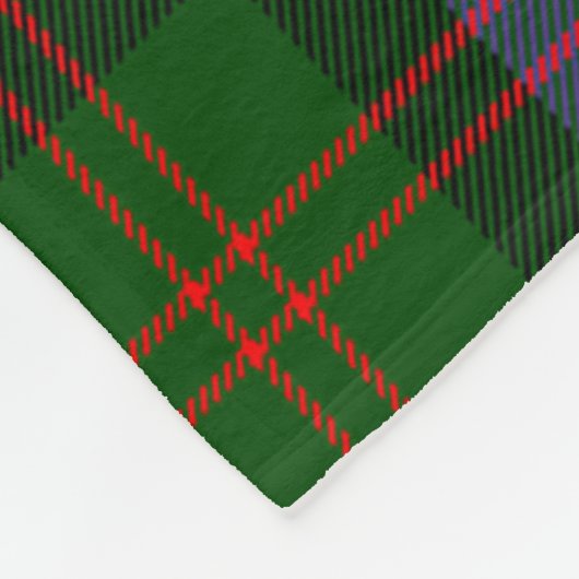 Scott Blair Modern Tartan Kariert Fleecedecke (Ecke)