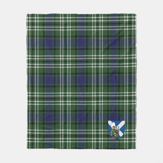 Scott Blyth Tweeside District Tartan Kariert Fleecedecke (Vorderseite)