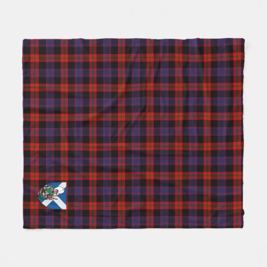 Scott Broun Modern Tartan Kariert Fleecedecke (Vorderseite (Horizontal))
