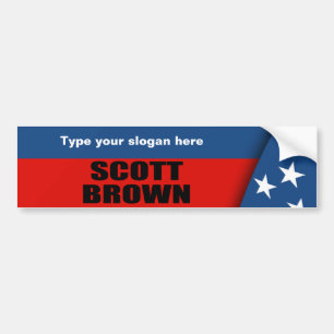 SCOTT BROWN AUTOAUFKLEBER