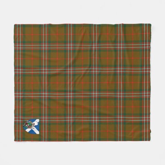 Scott Brown Modern Tartan Kariert Fleecedecke (Vorderseite (Horizontal))