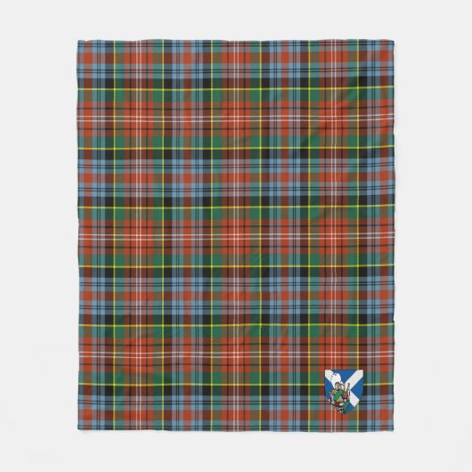 Scott Caledonia Ancient Tartan Kariert Fleecedecke (Vorderseite)
