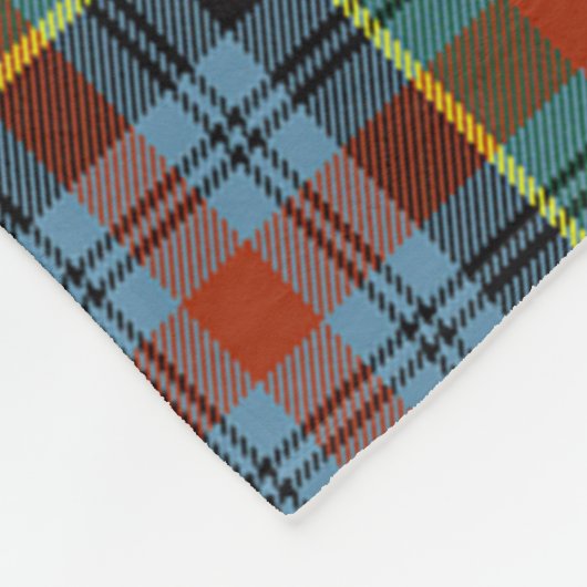 Scott Caledonia Ancient Tartan Kariert Fleecedecke (Ecke)