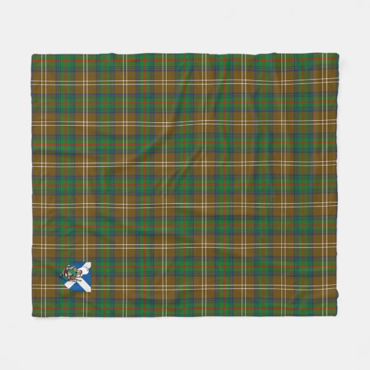 Scott Chisholm Hunting Tartan Kariert Fleecedecke (Vorderseite (Horizontal))