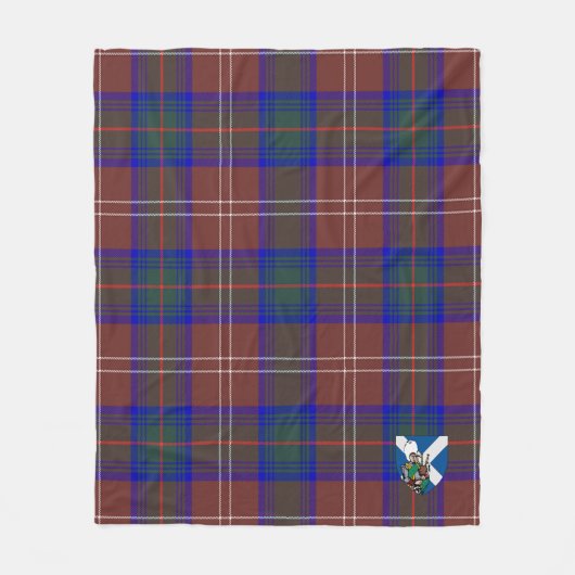 Scott Chisholm Jagd Modern Tartan Kariert Fleecedecke (Vorderseite)