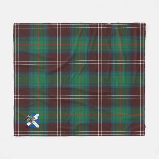 Scott Chisholm Junting Ancient Tartan Kariert Fleecedecke (Vorderseite (Horizontal))