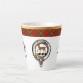 Scott Clan Abzeichen Tartan & Motto Milchtasse (Vorderseite)