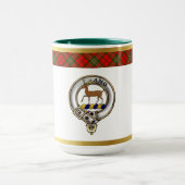 Scott Clan Abzeichen Tartan & Motto Tasse (Zentrum)