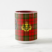 Scott Clan Abzeichen & Tartan Tasse (Zentrum)