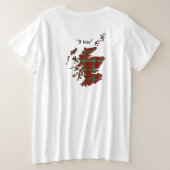 Scott Clan Abzeichen Women's Große Größe T-Shirt (Design Rückseite)