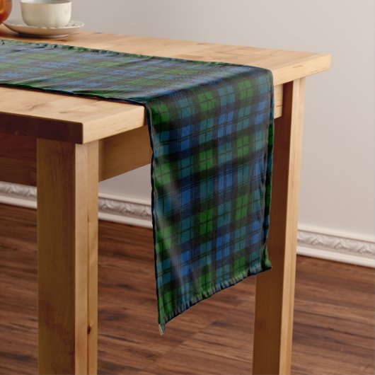 Scott Clan Campbell Military Tartan Kariert Großer Tischläufer (Beispiel)