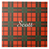 Scott-Clan karierter schottischer Tartan Fliese (Vorderseite)