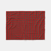 Scott Clan Red and Forest Green Tartan Fleecedecke (Vorderseite (Horizontal))