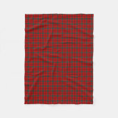 Scott Clan Red and Forest Green Tartan Fleecedecke (Vorderseite)