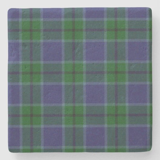 Scott Clan Tartan Kariert Stone Untersetzer (Vorderseite)