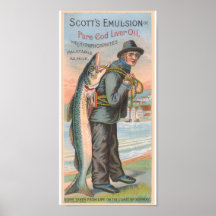 Scott Cod Lever Oil Vintage Werbung