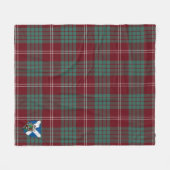 Scott Crawford Modern Tartan Kariert Fleecedecke (Vorderseite (Horizontal))