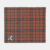 Scott Cumming Hunting Weathered Tartan Kariert Fleecedecke (Vorderseite (Horizontal))