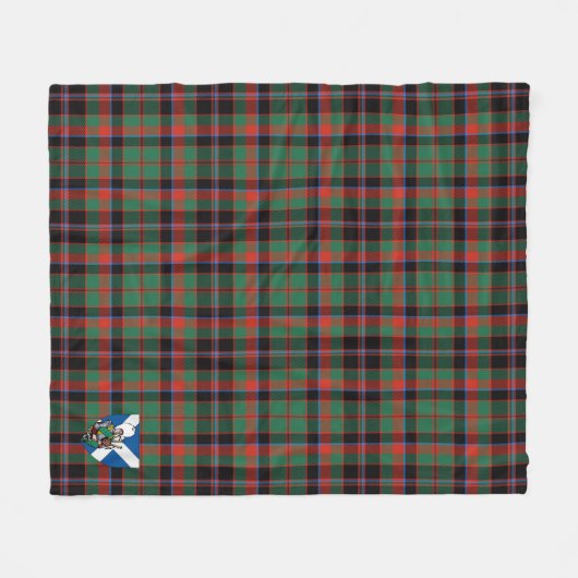 Scott Cumming Junting Ancient Tartan Kariert Fleecedecke (Vorderseite (Horizontal))