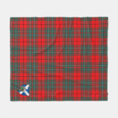Scott Cumming Modern Tartan Kariert Fleecedecke (Vorderseite (Horizontal))